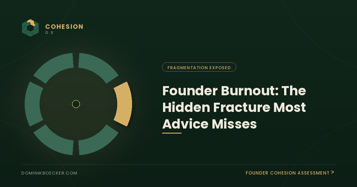 founder burnout — the six domains that fracture and compound each other