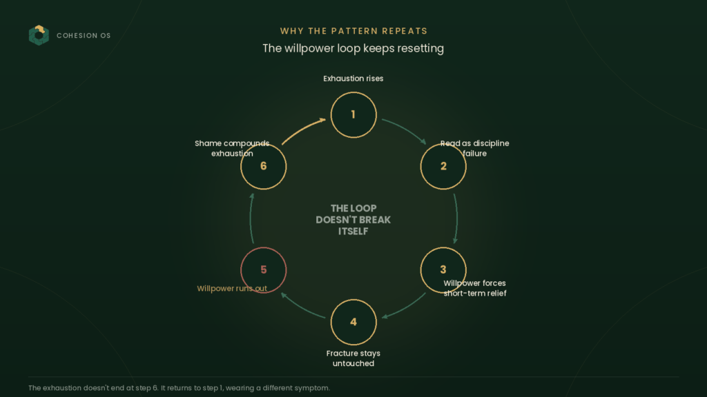 Why Founders Stay Stuck in the Willpower Loop - Founder Burnout
