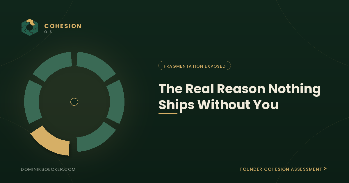 The Real Reason Nothing Ships Without You