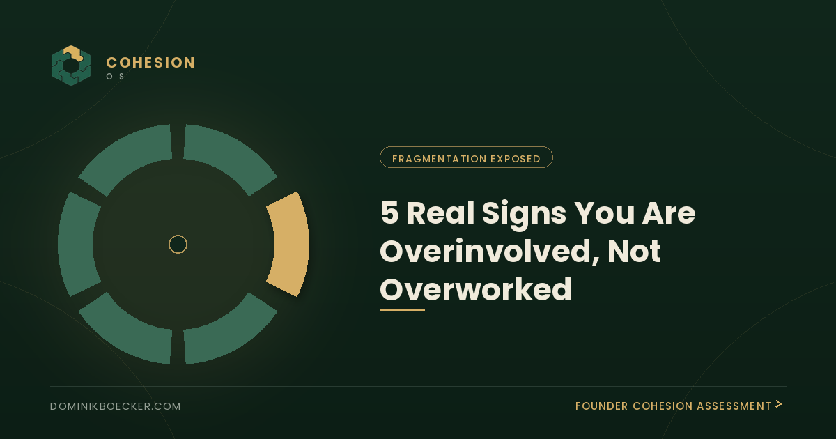 you are overinvolved