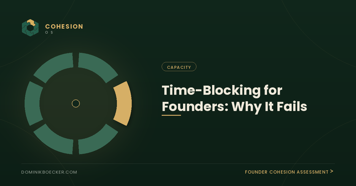 Time blocking for founders