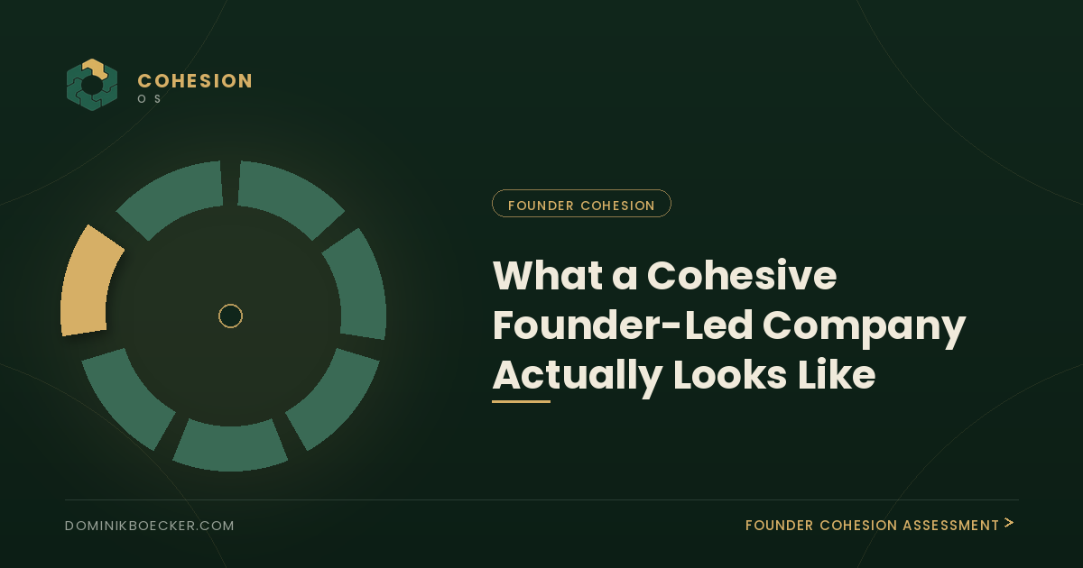 cohesive-founder led company