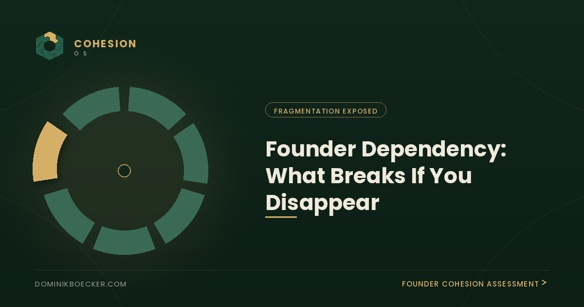 Founder Dependency: What Breaks If You Disappear