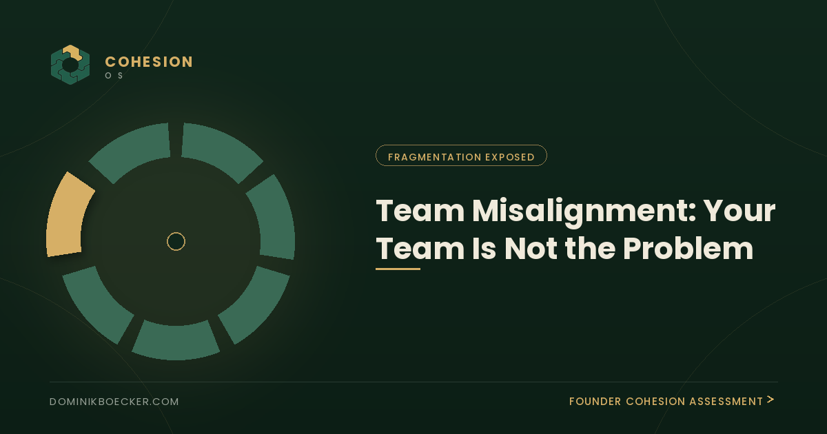 team misalignment: the seven domains that fracture and compound each other